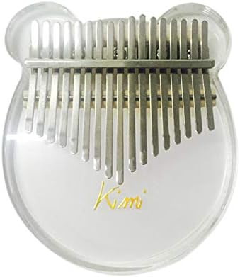 17 key Kalimba Acrylic Thumb Piano Mbira Transparent Keyboard Instrument with Tuner Hammer Gig Bag -Kimi