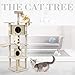 73″ Cat Tree Scratcher Play House Condo Furniture Bed Post Pet House (style1)thumb 1