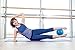 Healthies Small Exercise Ball - 9 Inch Fitness Ball for Physical Therapy, Pilates, Yoga, Barre, Stability Ball, Shoulder and Core Training - with Straw