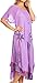 Sakkas 14610New - Kai Palm Tree Caftan Tank Dress/Cover Up - Lavender - OS