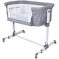 Papablic 2-in-1 Bonni Baby Bassinet & Bedside Sleeper, Grey