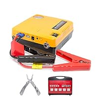 Car Jump Starter Air Compressor Pump 600A Phone power bank charger & Air Pump USB Ports Portable 16800 mAh start a 6.0 L gas engine or 5.0 L diesel engine Tire Inflator Bonus Multi tool