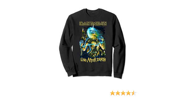 Amazon.com: Iron Maiden - Sudadera Live After Death : Ropa, Zapatos y  Joyería