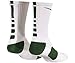 Nike Men's Green Solid Knee Length Crew Socks, Large (Kids), 3 Count