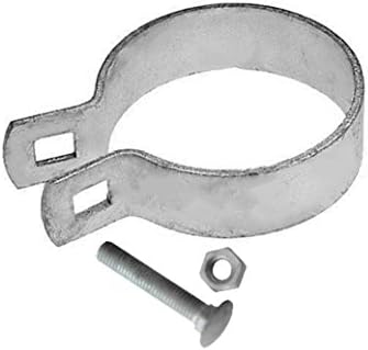 V Gard Iron Galvanized Brace Band for Chain Link Fence 4",No Burr,Bagged,2 Pack