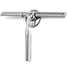 Neuleben Shower Windows Squeegee Brush, Stainless Steel Squeegee for Bathroom Door and Car Mirror Wiper,Window Glass Cleaning with Super Suction Cup Hook