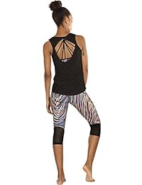 icyzone Open Back Yoga Tops for Women - Activewear Workout Clothes Exercise Fitness Tank Tops Gym Shirts