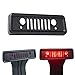 Airisland Brake Light Cover for Jeep Wrangler Third Tail Light Cover Rear Lamp Protector for 2007-2017 Jeep Wrangler JK and JKU Unlimited Accessories Durable Aluminum with Black Coating Finish V1.0