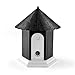 BIG DEAL Ultrasonic Outdoor Dog Bark Controller Anti-Barking Training Tool Device in Birdhouse Shape (Black)