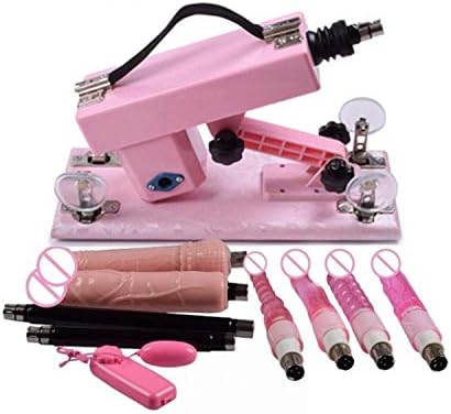 YUHAX TShirt Male Pùmp Men Automatic Retractable Alluring Machine 10 Attachments Contentment ing Gun Thrusting Speed Adjustable Happy Toys for Women,Pink,
