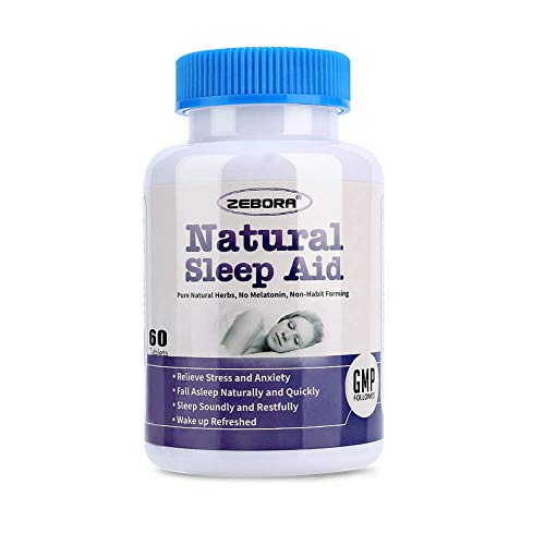 Sleep Aid, Natural Herb Sleeping Pill for Adults -Stress, Insomnia, Anxiety Relief - Faster Absorption Dissolve Tablets Easy to Take, Maximum Strength Supplement, Helps Sleep Better & Wake Up Restored (Best Long Term Sleep Medication)