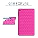 MoKo Case for All-New Amazon Fire HD 8 Tablet (7th/8th Generation, 2017/2018 Release) - [Honey Comb Series] Light Weight Shock Proof Soft Silicone Back Cover [Kids Friendly] for Fire HD 8, Magenta
