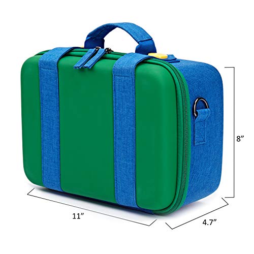 Funlab Travel Carrying Case Compatible with Nintendo Switch System,Cute and Deluxe,Protective Hard Shell Carry Bag for Nintendo Switch Console & Accessories(Green) - Thumbnail 5