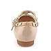Cctwins Kids Toddler Little Kid Baby Girl Studded T-Strap Flat Shoes for Child