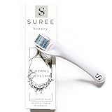 Suree Beauty Derma Roller for Face 0.25mm - Microneedle Roller for Face 540 Premium Quality Microneedle Titanium Micro Needles - Includes Storage Case
