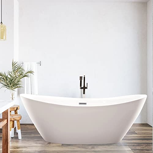 Vanity Art 70.9" X 33" NonSlip Freestanding Bathtub Home Improvement