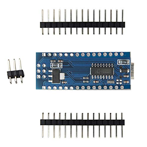 WYPH Mini Nano V3.0 Module ATmega328P 5V 16MHz CH340G Chip Microcontroller Development Board for Arduino Without USB Cable (Not-soldered Nano 3pcs) - Thumbnail 2