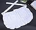 YuBoBo Halloween Costumes for Women Half Apron White With 2 Pocket, Coffee Apron Adjustable, Restaurant Apron, Classic Apron, Halloween/Christmas Cosplay Apron, Easy Clean Fabric