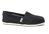 TOMS Women's Canvas Slip-On,Black,9 M