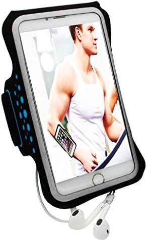 ChirRay Running Armband Waterproof Breathable with an Earphone jack for iPhone 6 6s/ iPhone 7/Plus Samsung Galaxy/ Note etc Protector for Most Cellphone up to 5.5'' Screen(Blue).