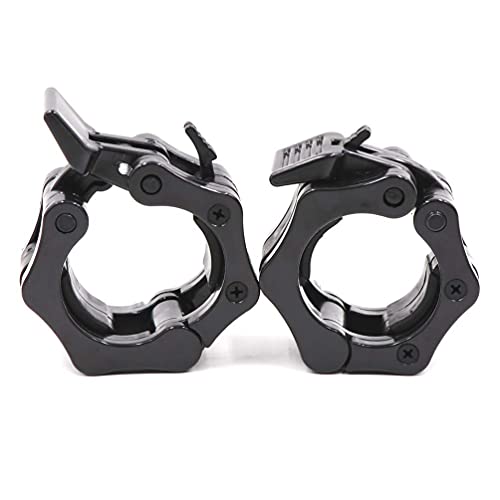 IADUMO Bar Clips Weight Lifting,Olympic Barbell Clamps,2 Inch Weight