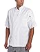 Dickies Men's Donatello Short Sleeve Classic Chef Coat, White, Small