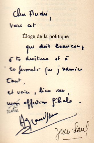 Eloge de la politique (French Edition)