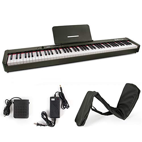 Digital Piano, Horse 88 Keys Electric Keyboard with Fully Weighted
