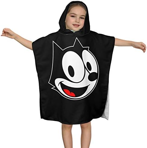 キッズバスローブ フィリックス 子供用 バスタオル ポンチョ ルームウェア 可愛い フード付き タオル 肌触り抜群 柔らかさ ふわふわ お風呂 プレゼント 特売 温泉 男女兼用 2 7歳 瞬間吸水 お誕生日 贈り物 抗菌防臭
