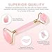 Royal Jade | Rose Quartz Roller and Gua Sha Scrap Tool | Plus 24K Gold Eye Treatment Masks 3 Pairs | Anti-Aging Beauty Kits for Slimming, Toning and Firming Skin | Reduce Puffy Eyes and Firm Wrinkles