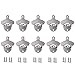 Alued 10 PCS Wall Mount Bar Beer Coke Bottle Wine Soda Cap Opener Brushed Chrome Silver