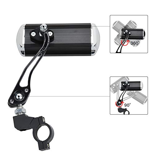 image for Yizhet 1 Pair Bicycle Rearview Mirror with Gooseneck Adjustable Handle