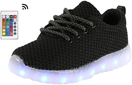 I Light Up Boys Toddler/Little Kid/Big Kid 3169 Lights Up Casual Fashion Sneaker - (2 M US Little Kid, Black)