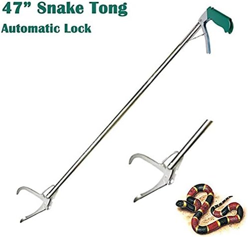 AIDO Snake Catcher, Professional Snake Tongs, Reptile Grabber Stick, Rattlesnake Tongs, Outdoor Adventure Handling Tool Trash Picker