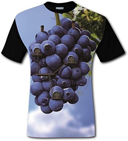 100% Cotton New Trendy T-Shirts 3D Customizable With Grape For Men 3XL