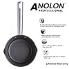 Anolon-85068-Professional-Milkpan-Saucepans-and-Frypan-Set-of-5-Lifetime-Guarantee-Premium-Non-Stick-pots-and-pans-with-Glass-lids-Hard-Anodised-cookware-Black Anolon Professional Non Stick Pots and Pans Set of 5 - Cookware Set with Milkpan, Saucepans with Toughened Glass Lids…