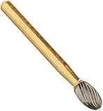 Qualite 16 Blade Trimming and Finishing Carbide Burs ET6 (2.3 mm head size, 4.2 mm head length), Friction Grip Shank, EGG, Solid Carbide One-Piece Construction made in USA (Pack of 5)