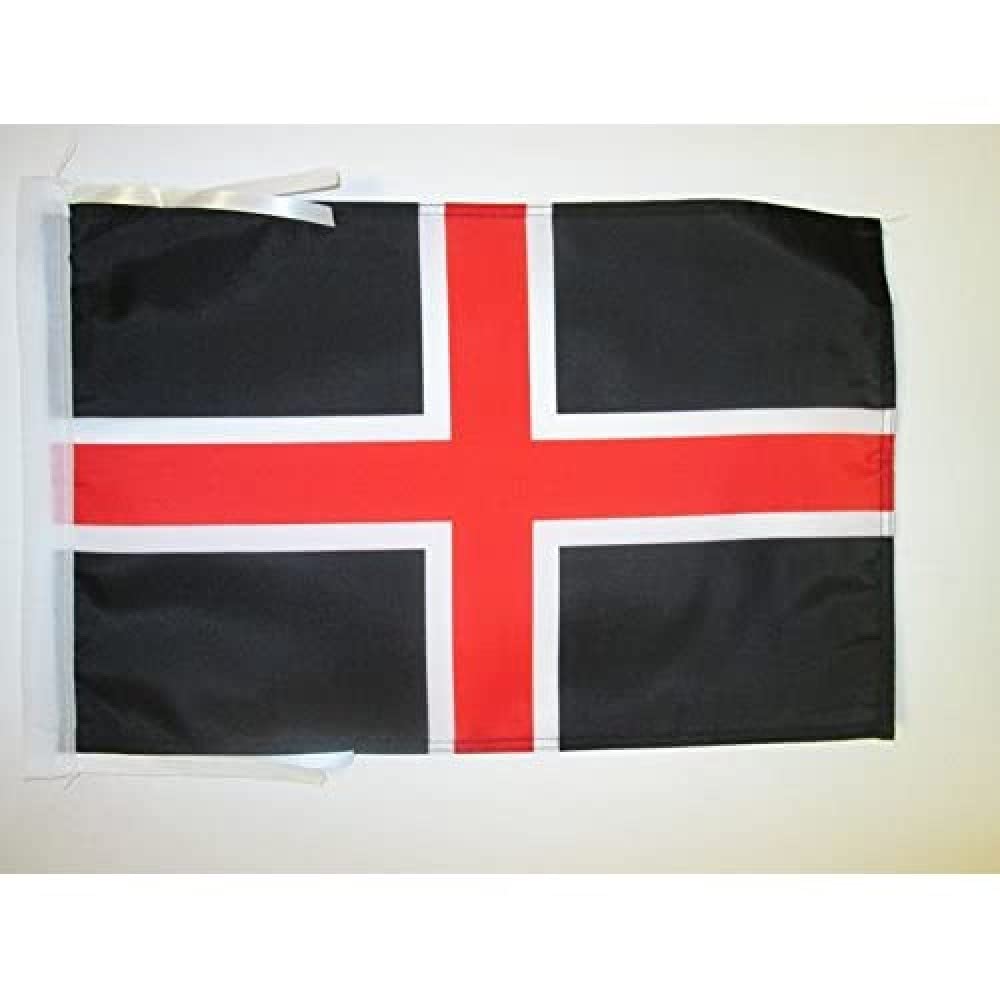 AZ FLAG - Durham City Flag - 18'' x 12'' - 100% Polyester City of Durham - England Small Banner with Two Cords - Fade Resistant - Vivid Colors - 18x12 in - 45x30 Cm