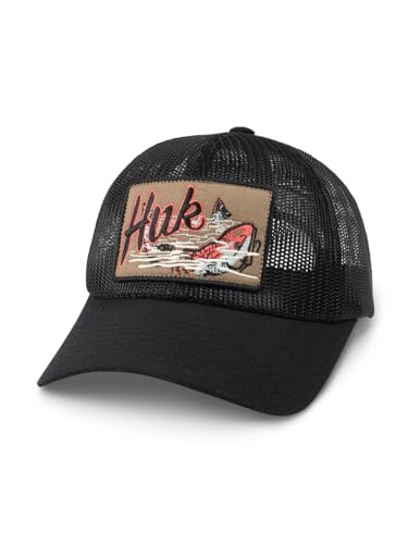 HUK Men's Standard Trucker, Anti-Glare Snapback Fishing Hat, Mossy Oak Stormwat…