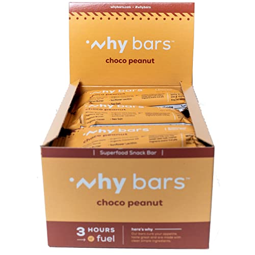 Why Bars, Protein Bars, Chocolate Peanut Butter, 2.04 Ounce Bars (Pack of 12 Protein Bars