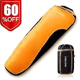 FARLAND Sleeping Bag 0 Degree to 20 Fahrenheit for 4 Seasons Envelope Mummy and Double Lightweight Portable Waterproof for Adults & Kids,Perfect for Traveling,Hiking and Outdoor Activities