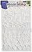 Dritz 15514 Iron-on Letters, Embroidered, Block, 1-Inch, White (1-Sheet)