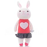 Me Too Tiramitu Stuffed Bunny Dolls Rabbit Toys Easter Gifts Decorations Heart Dress12 inches (Red)
