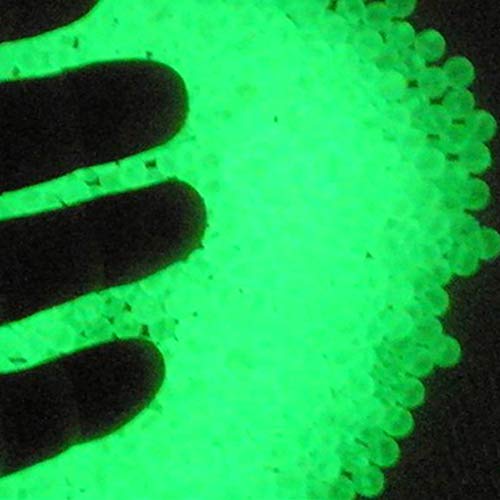 Afco 100Pcs Fluorescent Hole Bracelet Chain Handmade Craft Jewelry Fishing Round Bead 12mm