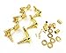 Saliency Gold Guitar Tuning Pegs Machine Head Tuners 3L 3R 6pcs Guitar Parts