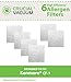 Crucial Vacuum Micro Filtration Filters Replacement - Compatible with Kenmore Part # 20-86883, 86883, 40321 - Allergen Foam Filters Fit Kenmore CF1 Micro Filtration, Progressive Filter (6 Pack)