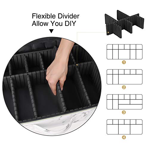 MONSTINA Cosmetic Bags 3 Layer Cosmetic Organizer Makeup Case Beauty Artist Storage Brush Box with Shoulder Strap 5 MONSTINA Cosmetic Bags 3 Layer Cosmetic Organizer Makeup Case Beauty Artist Storage Brush Box with Shoulder Strap