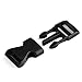 Coopay 15 Pack Plastic Buckle Adjustable Quick Side Release Buckles Replacement for Webbing Strap Pet Collar Backpack Luggage Strap Repair (5/8 Inch, Black)