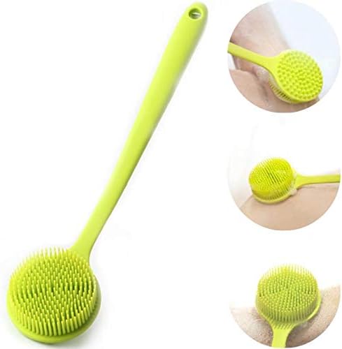 Chee Shop Silicone Bath Brush Home Long Handle Bath Brush Back Exfoliating Massage Bath Soft Brush Tool Artifact