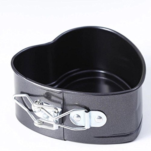 Molyveva Non-Stick 3D Love Heart Shape DIY Cake Mold Baking Cheese Bread Tray Cake Pan Tin